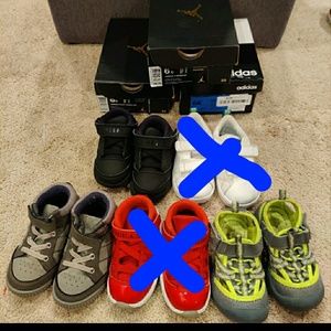 Bundle of toddler boys shoes-Size 6
